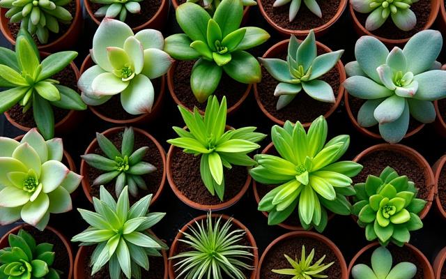 Selection of exotic, reptile-safe live plants for sale.